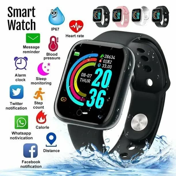 Y68 Smart Watch Bluetooth Smart Sport