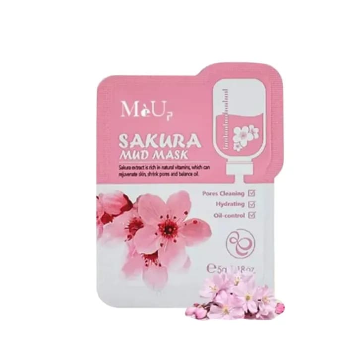 LAIKOU 5pcs Japan Sakura Mud Face Mask Anti Wrinkle Night Facial Packs Skin