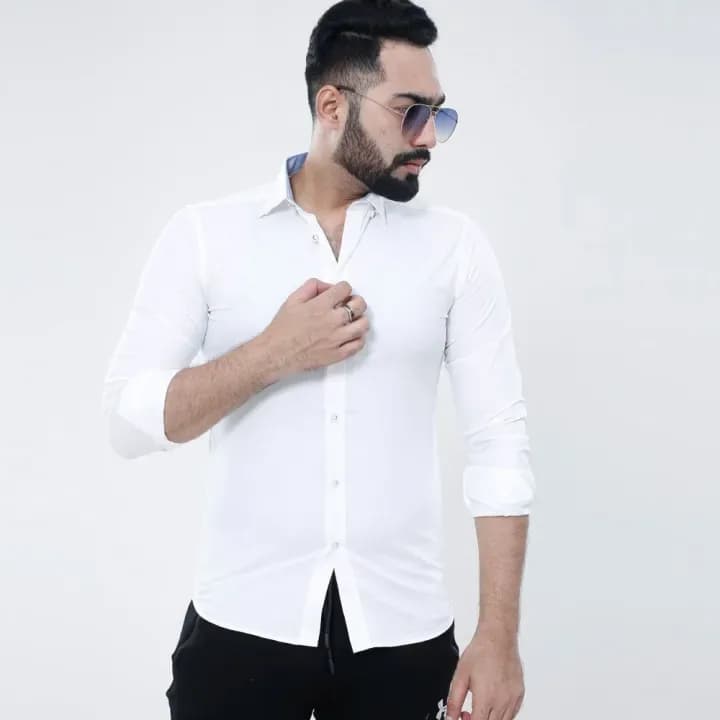 New Stylish & Smart Looking Trendy Cotton Oxford Long Sleeve Casual Shirt For Men