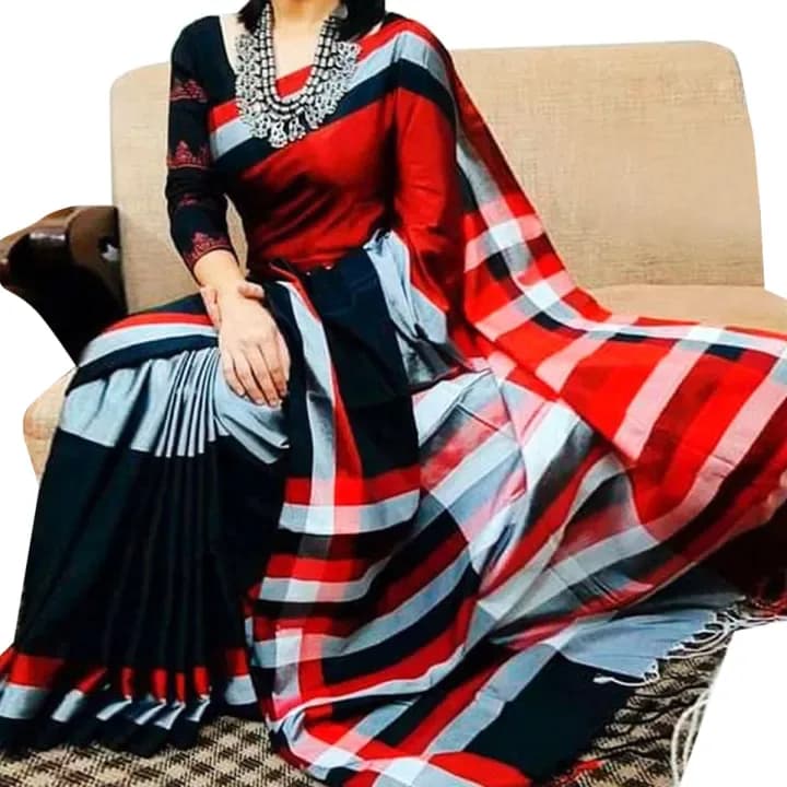Halfsilk Tangail tat saree for women's -Saree