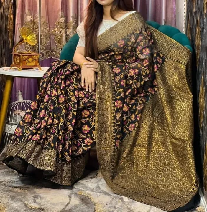 Multicolor satkahon saree for women