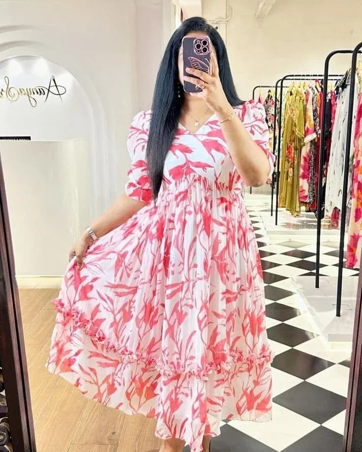 Cotton Designed Digital pint 1piece long kurti For Stylish Women